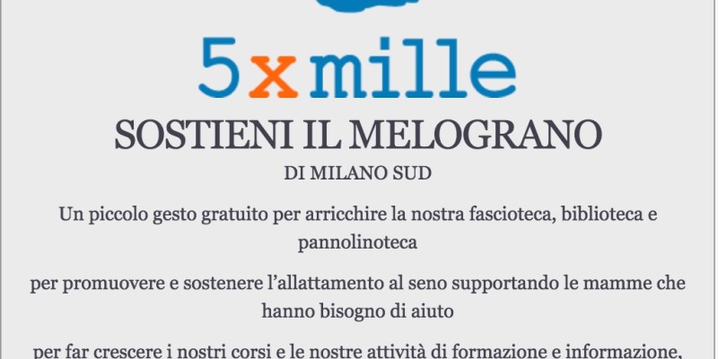 Sostieni Il Melograno di Milano Sud